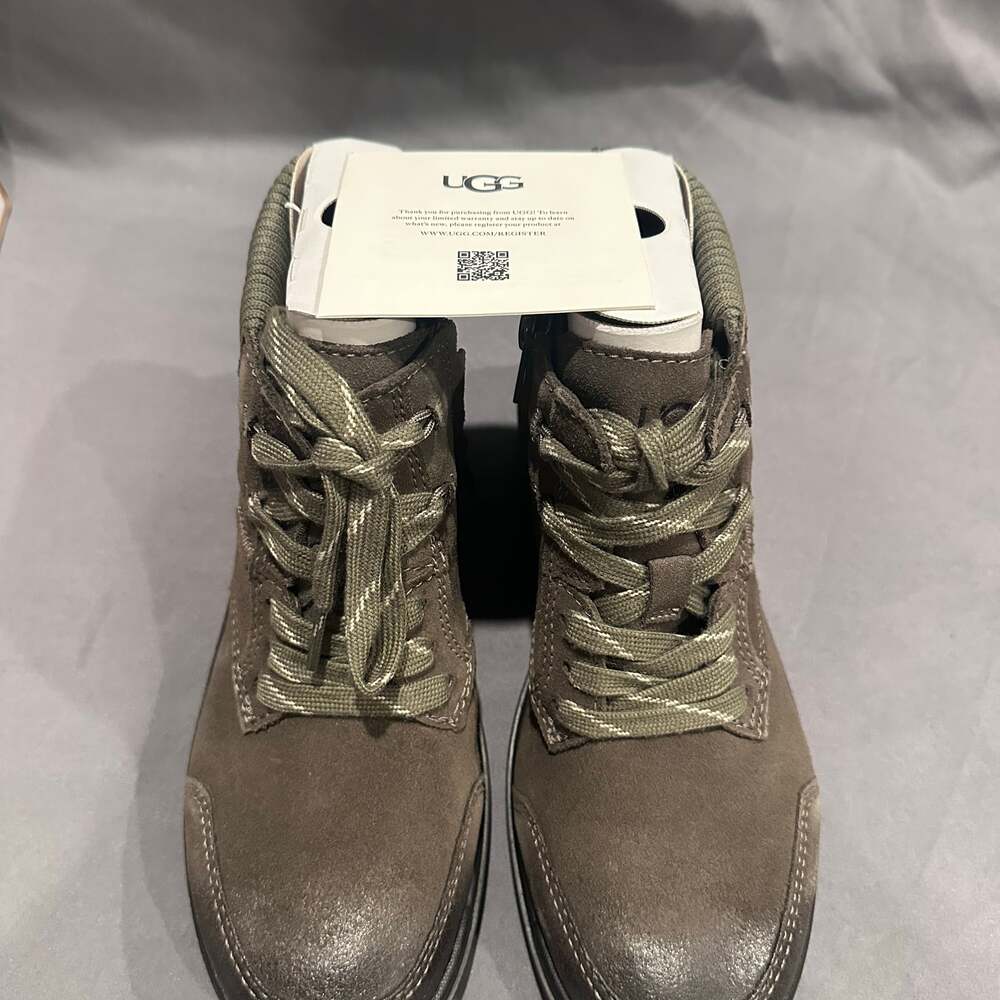UGG W Hapsburg Ankle Lace-Up/Zip Waterproof Leather Bootie size 6.5